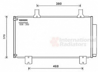 VAN WEZEL 25005247 -  Конденсатор, кондиционер